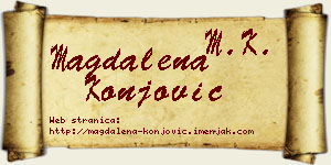 Magdalena Konjović vizit kartica
